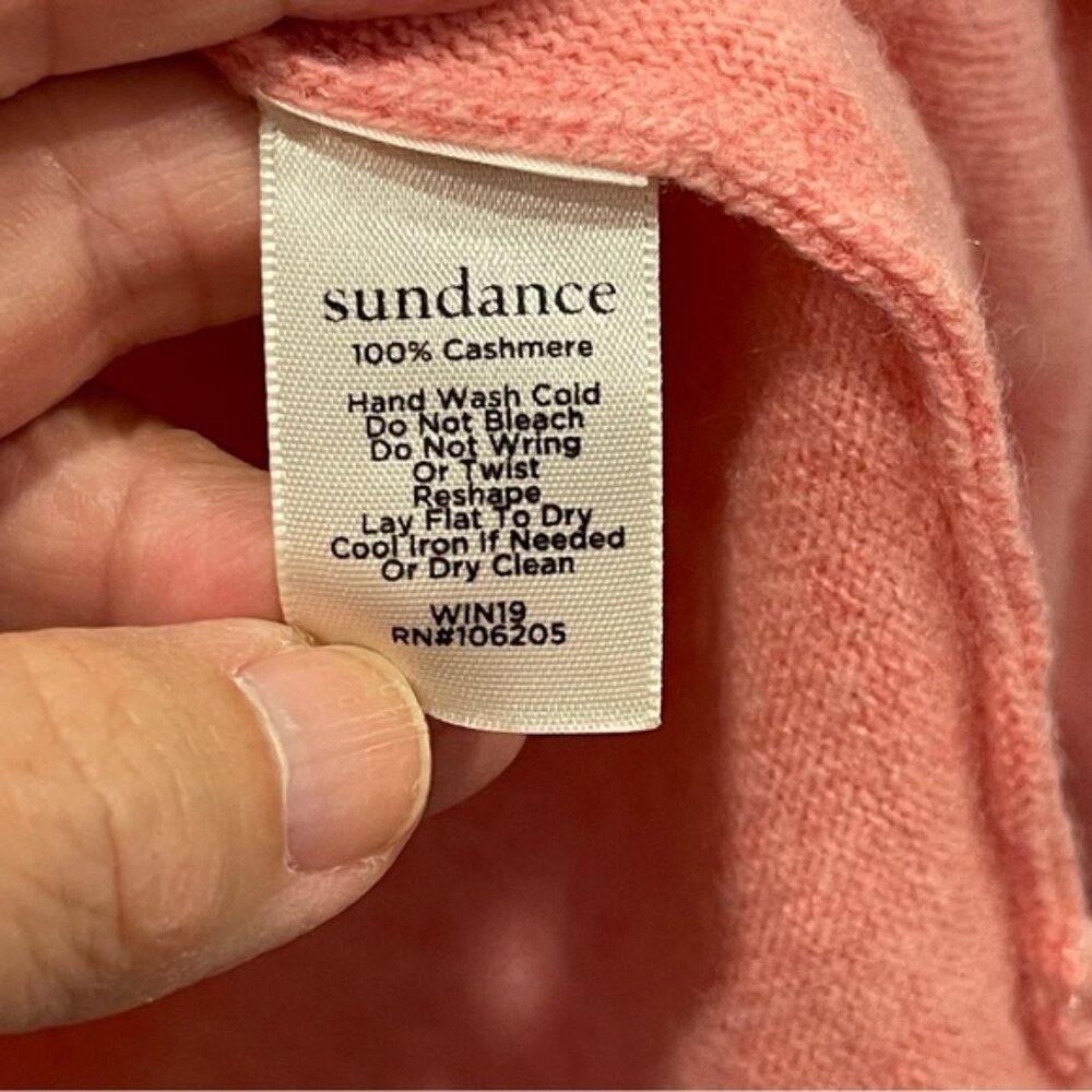 Sundance Simple Truths Cashmere Drape Cowl Neck Sweater Womens Size Medium - Picture 3 of 6